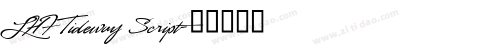 LHF Tideway Script字体转换